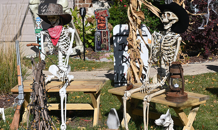 Ghoulish Homes Tour Skeletons